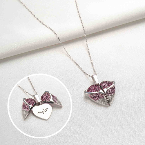 سلسال بالاسم - فضة عيار 925 - سلسال الحب الأبدي