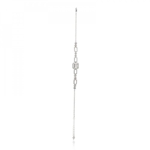 طقم فضة نسائي عيار 925 مرصع بأحجار زركون - طقم باغ...