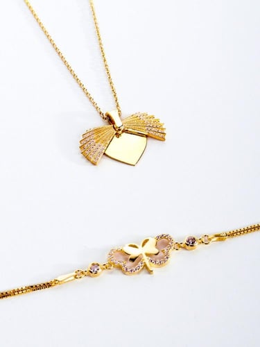 مجموعة طقم ، سلسال مخصص بالاسم مع اسوارة ، طقم الص...