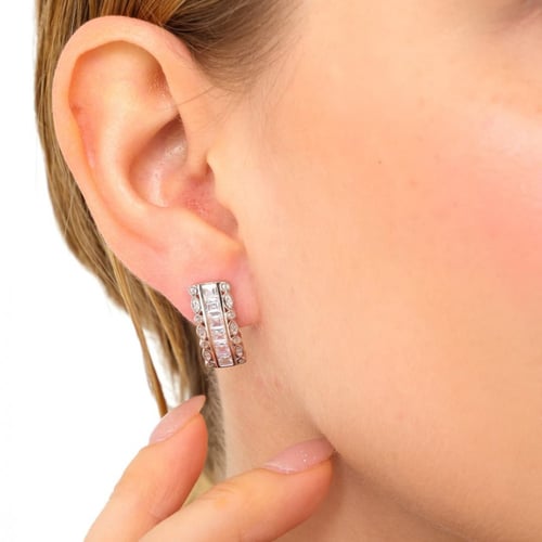 حلق اذن ناعم - فضة عيار 925 - حلق سكون