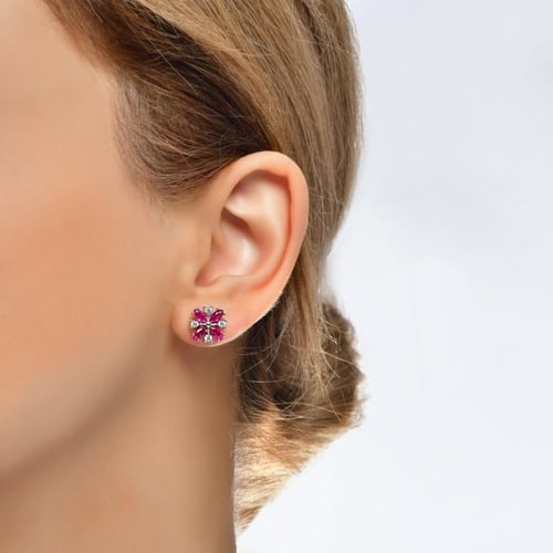 أقراط التسنيم فضة عيار 925