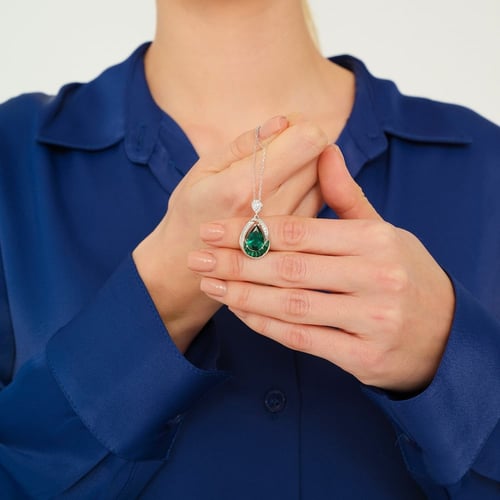 سلسال فضة نسائي عيار 925 - قلادة فنون