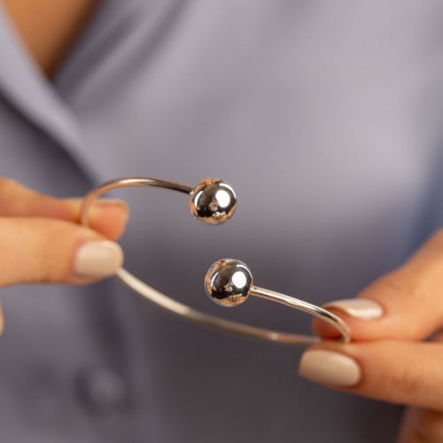 أسوارة نسائية فضة عيار 925 مطلية ذهب - بنجرة المحب...