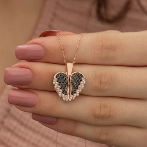 سلسال بالاسم فضة عيار 925 - لون روز - سلسال توليب