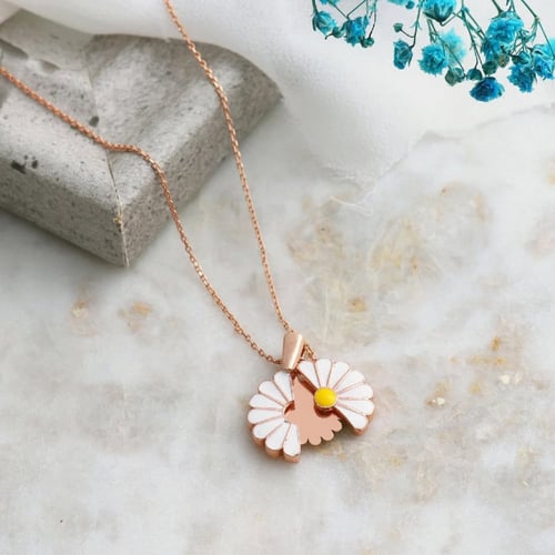 سلسال فلة - سلسال بالاسم فضة مطلي ذهب