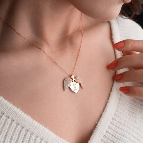 سلسال بالاسم فضة عيار 925 مطلي ذهب - سلسال ريفان ر...