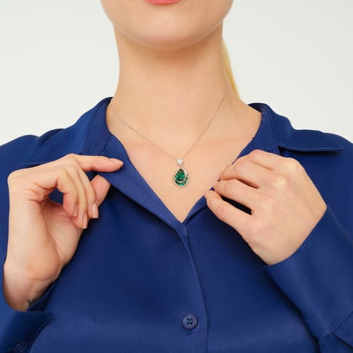 سلسال فضة نسائي عيار 925 - قلادة فنون