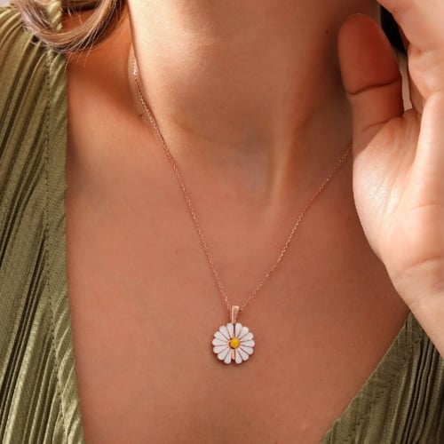 سلسال بالاسم مطلي ذهب عيار 18 - سلسال فلة