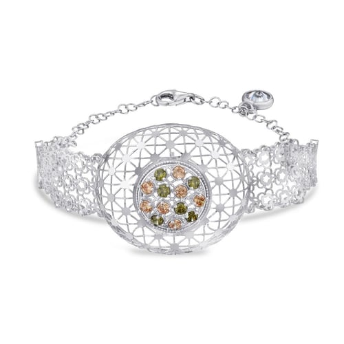 طقم الصحراء - طقم فضه فخم مرصع بأحجار زركون