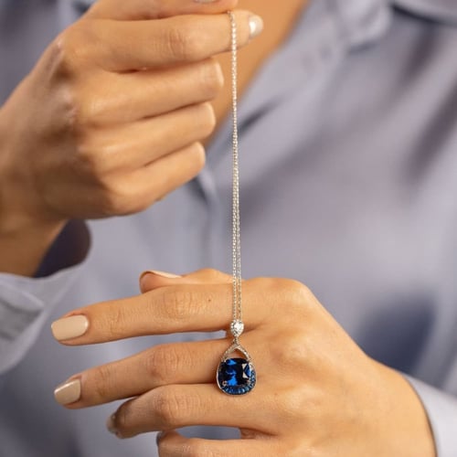 قلادة فضة نسائية عيار 925 - قلادة البحر