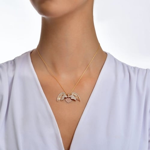 قلادة مهيرة لون روز