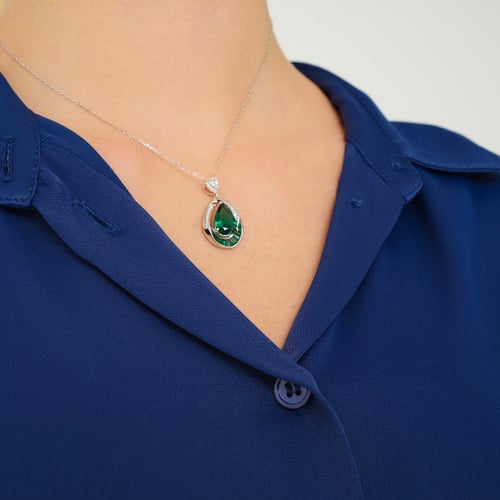 سلسال فضة نسائي عيار 925 - قلادة فنون