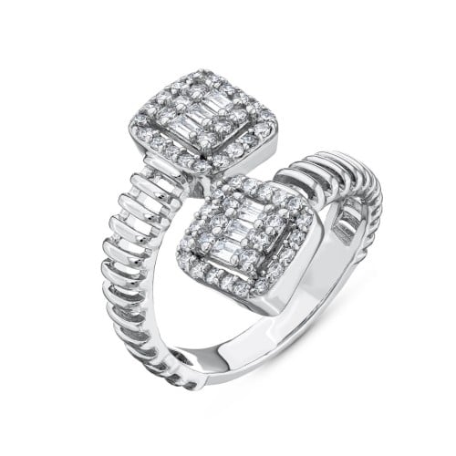 خاتم رؤية فضة نسائي