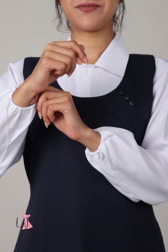 مريول كحلي شيال قصات عصرية