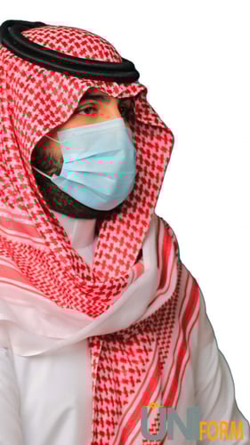 كمامات يوني فورم لون أزرق ثلاث طبقات ( 40 علبة )