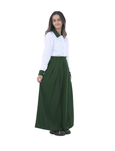 تنورة مرحلة متوسط زيتي كسرات