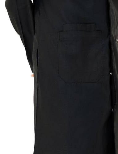 لاب كوت رجالي أسود بأزرار – تصميم كلاسيكي أنيق | م...