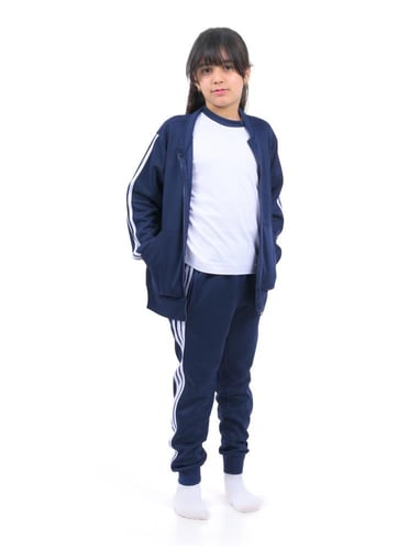 زي رياضي ابتدائي كحلي نخبة الملاعب (ثلاث قطع)