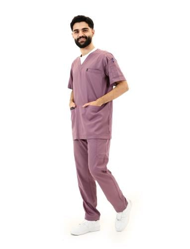 سكراب طبي لبس عمليات رجالي موف - تصميم عصري ومريح