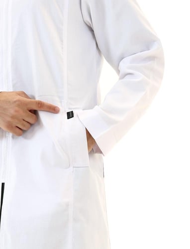 لاب كوت رجالي استشاري بسحاب | تصميم احترافي طبي