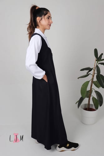 شيال مريول كحلي شيال قصة صدر كلاسكية جديدة بدون ال...