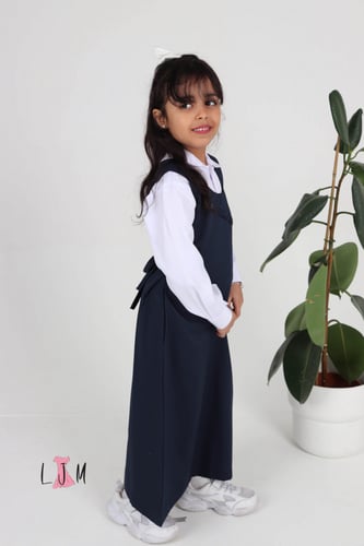 مريول شيال روضه كحلي مع ازرار امامي 1037بدون بلوزه