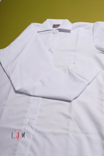 بلوزه ابيض سادة لجميع المراحل قطن مخلوط