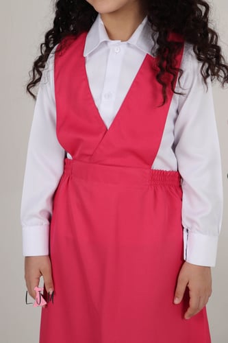 مريول ابتدائي شبيح حزام جانبي مطاطي 1040