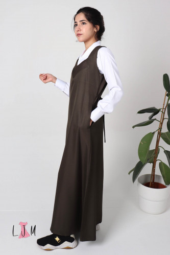 شيال مريول زيتي شيال كسرات عصرية بدون البلوزه