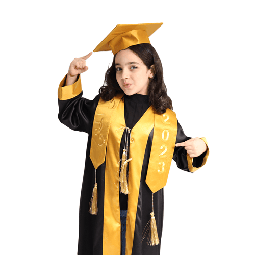 وشاح تخرج للاطفال الوان مختلفة