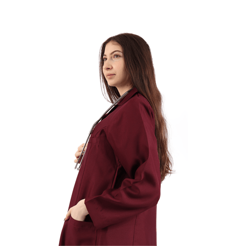 لاب كوت عودي طويل - نسائي