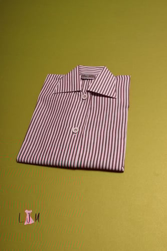 بلوزه عودي مقلم لجميع المراحل