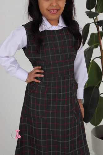 شيال مريول روضه كحلي على عودي جيبين امامي 0105 بدو...