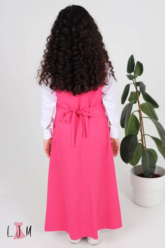 شيال مريول ابتدائي ببيونه مع ازرار وردي 1070 بدون...