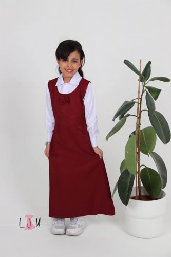 شيال مريول روضه ببيونه على الصدر عودي 1109بدون بلو...