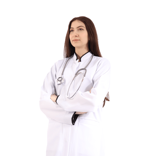 لاب كوت طبي نسائي اكمام وياقة اسود موديل 20016 ELE...