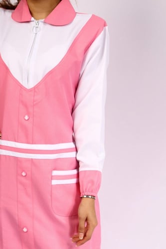 مريول شيال ابتدائي كويتي مع حركات وجيبين قماش شتوي