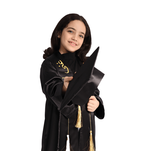 قبعة تخرج للصغار لون اسود