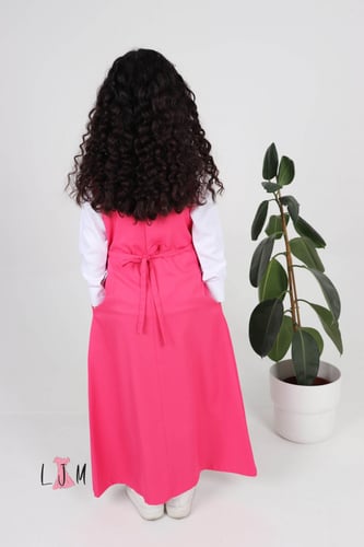 مريول ابتدائي وردة ببيونة مع كسرات 1071