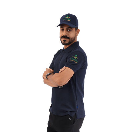 تيشرت مطرز بشعار وزارة الصحة للجنسين