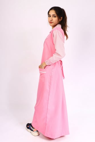 مريول شيال ابتدائي كويتي حركات مع جيبين قماش شتوي