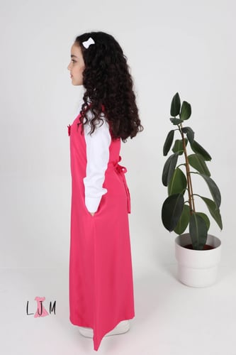 شيال مريول ابتدائي وردة ببيونة مع كسرات 1071 بدون...