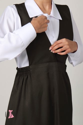 مريول متوسط زيتي شيال شبيح حزام مطاط من الجابين