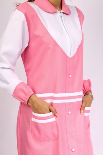 مريول شيال ابتدائي كويتي مع حركات وجيبين قماش شتوي