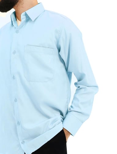 قميص اكسفورد رجالي بيبي بلو