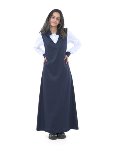 مريول متوسط كحلي شيال لمسة أناقة