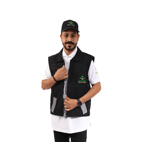 سديري مطرز بشعار وزارة الصحة للجنسين