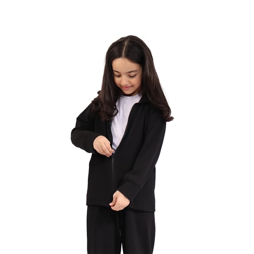 الزي الرياضي المدرسي اسود (ثلاث قطع)