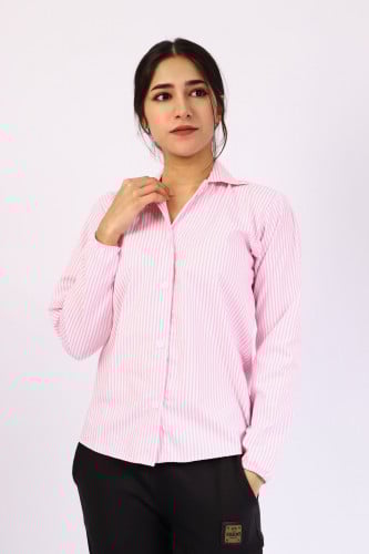 بلوزه وردي مقلم لجميع المراحل