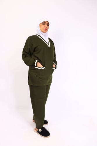 زي عاملات بدلة 2 قطعة شتوي